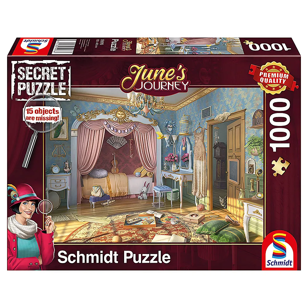 Schmidt Puzzle June's Journey Schlafzimmer 1000Teile