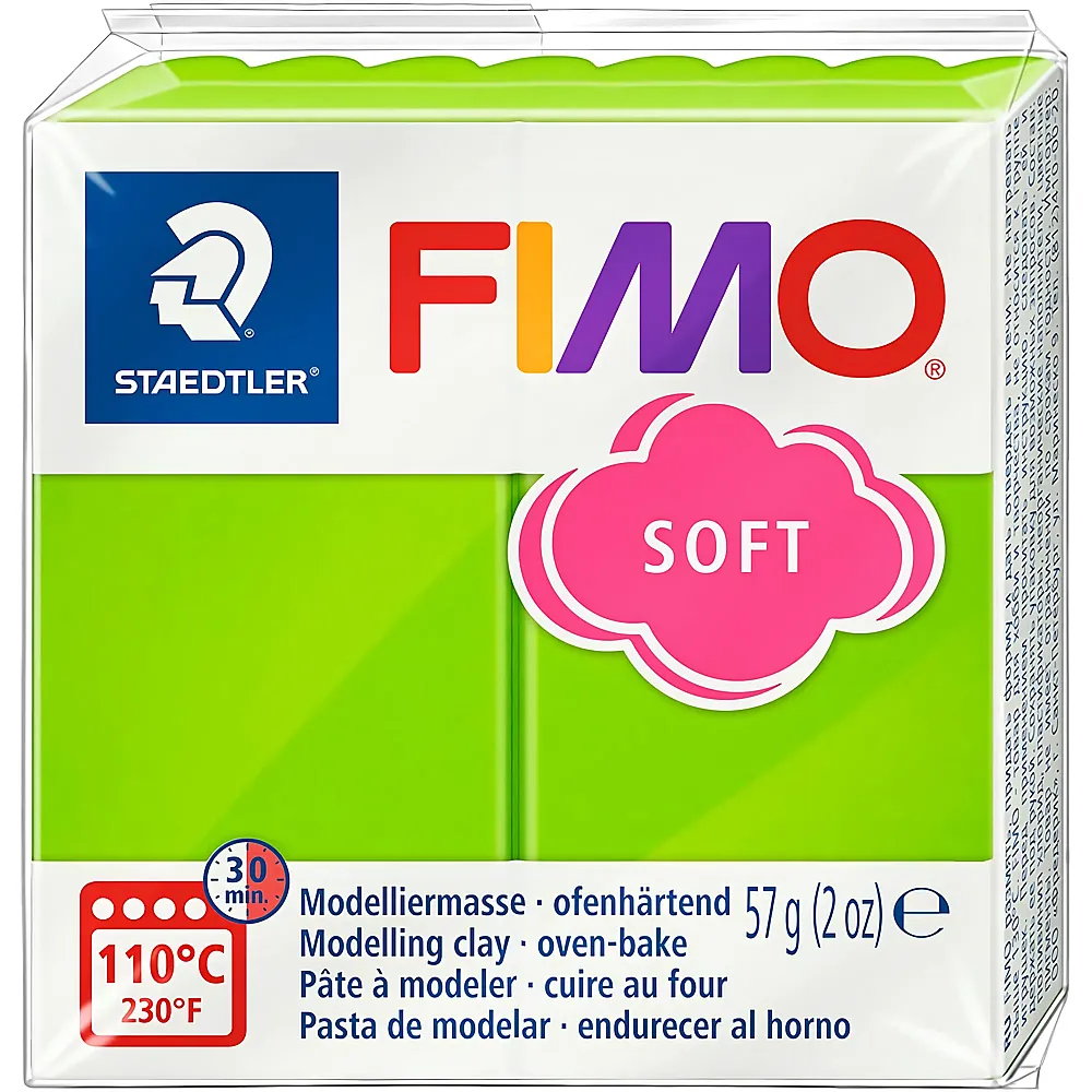 Fimo Soft Apple green modelling clay - 57 g
