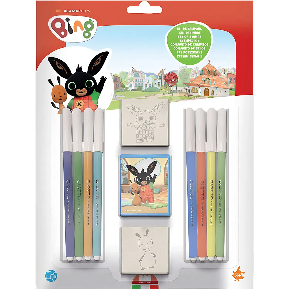 Multiprint Bing Kit d'�criture avec tampons - 11 pi�ces