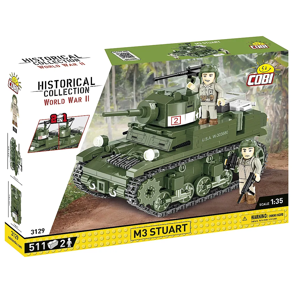 COBI Historical Collection Panzer M3 Stuart 3129