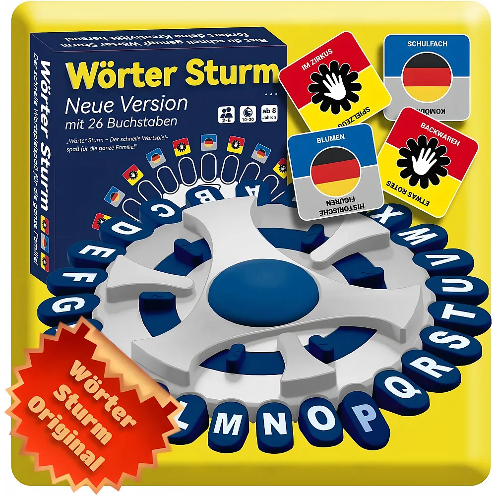Merrwon W�rter Sturm Spiel Weiss - Mehrsprachig - Partyspiele