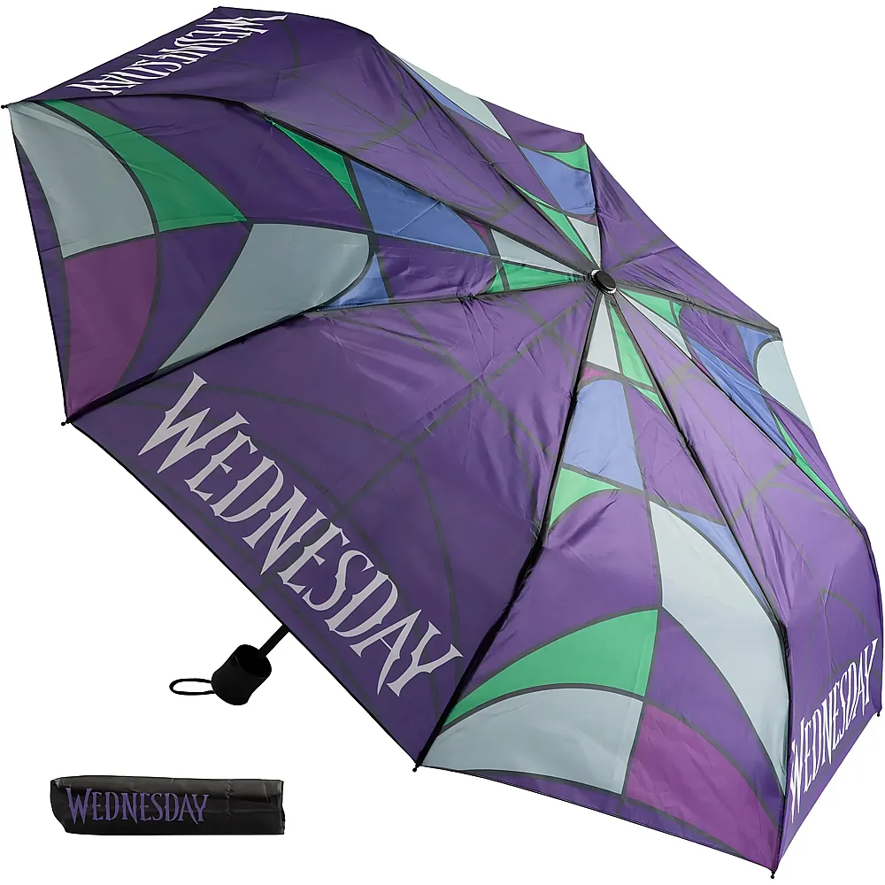 Undercover Regenschirm Knirps Wednesday 94cm