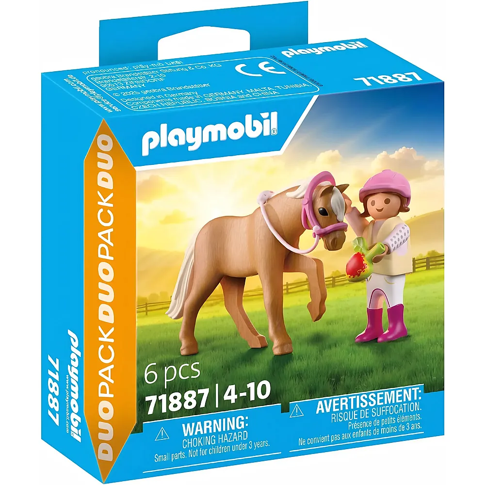 PLAYMOBIL DuoPack M�dchen mit Pony 71887