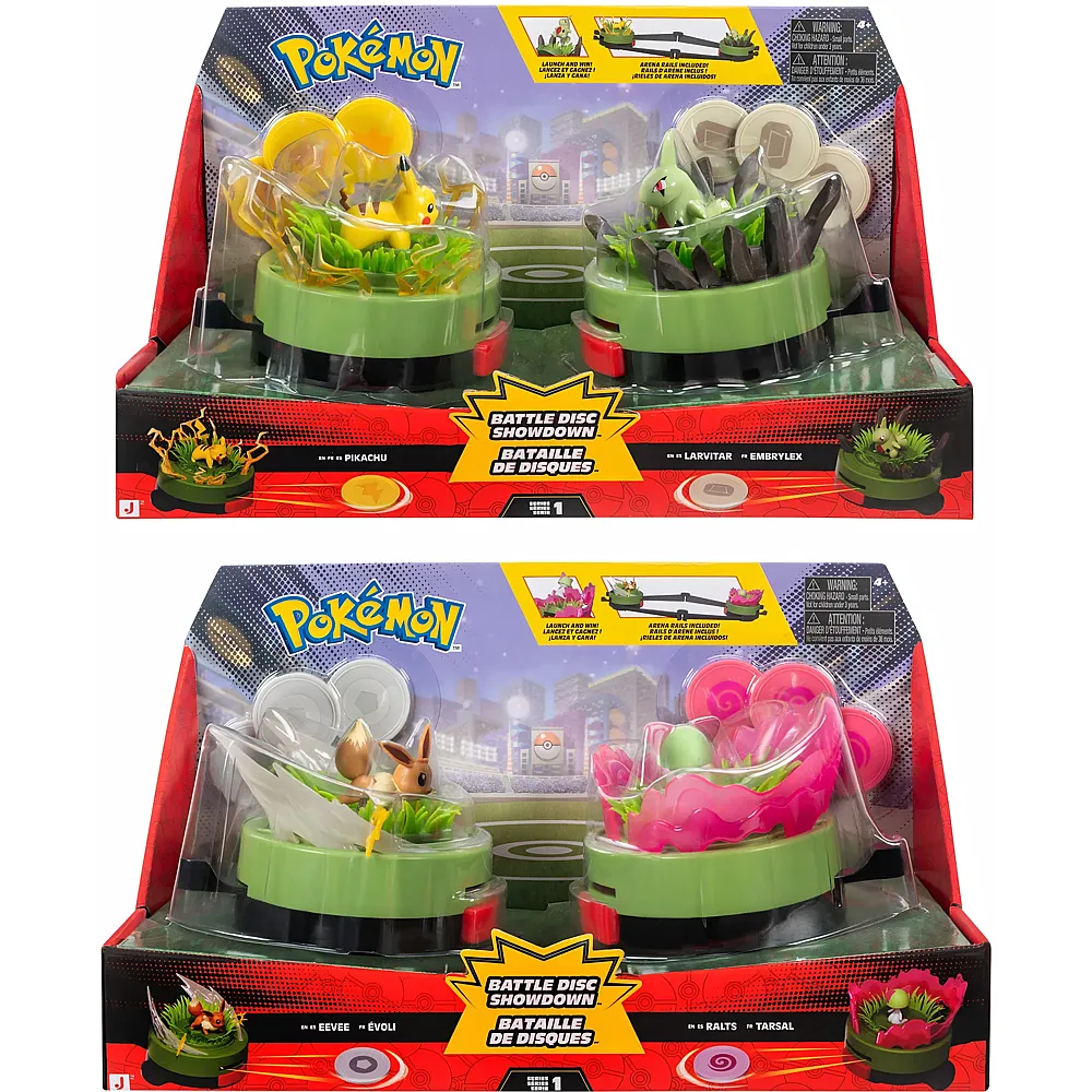 Jazwares Pok�mon Battle Disc Showdown Spiel / 2-Pack - Marken