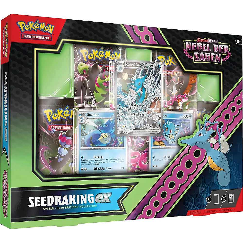 Pok�mon TCG Karmesin & Purpur Nebel der Sagen Pok�mon Spezial-Illustrations-Kollektion Seedraking-ex - Deutsch