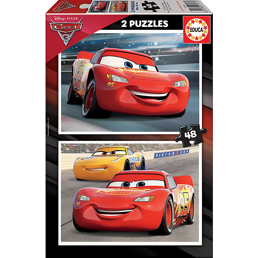 Educa Puzzle Disney Cars 3 2x48