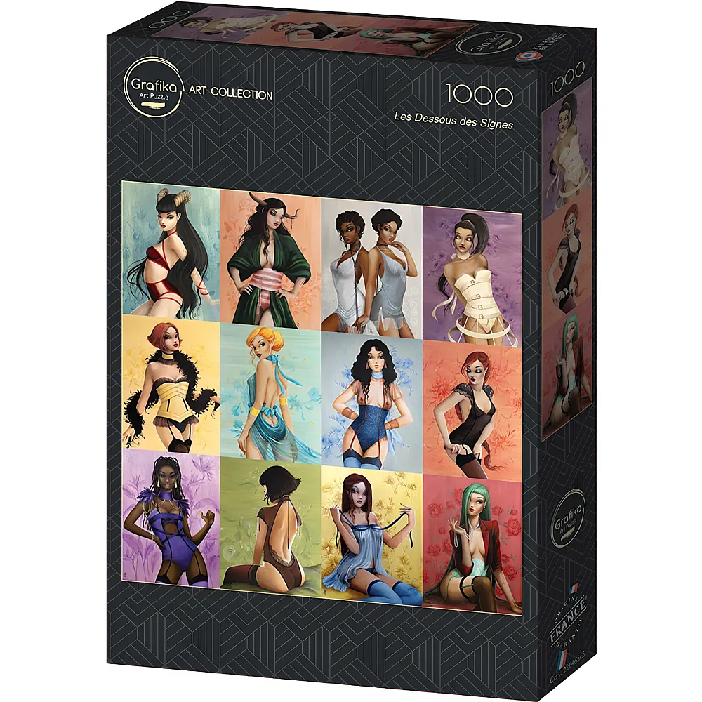 Grafika Puzzle Art Collection Misstigri, Les Dessous des Signes - 1000 Teile