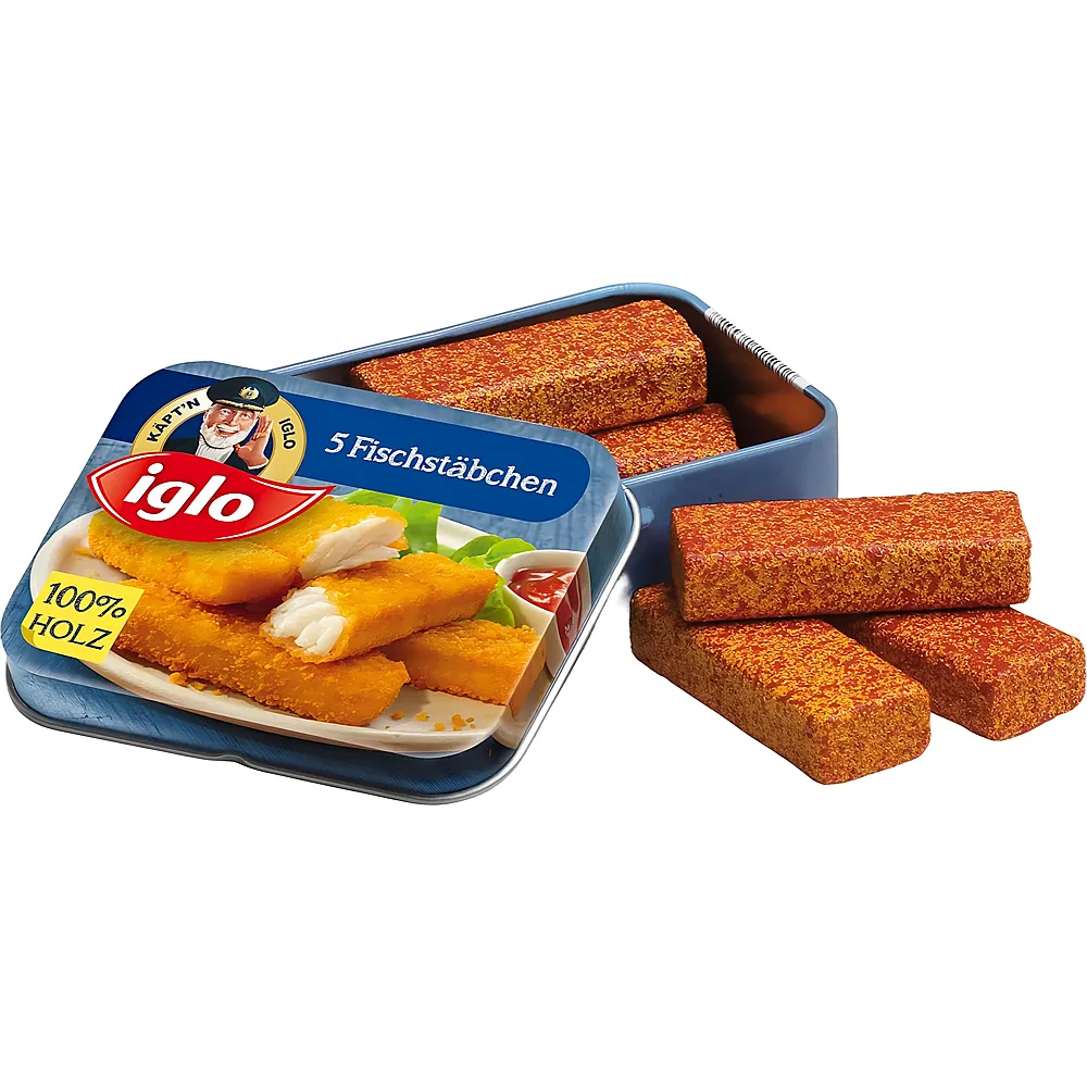 Erzi Iglo Kabeljau Fischst�bchen in Blechdose | Lebensmittel
