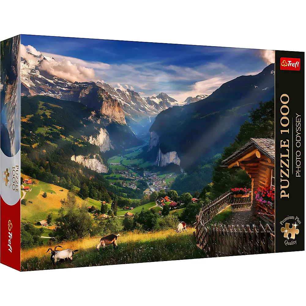 Trefl Puzzle Photo Odyssey Lauterbrunnental, Schweiz 1000Teile