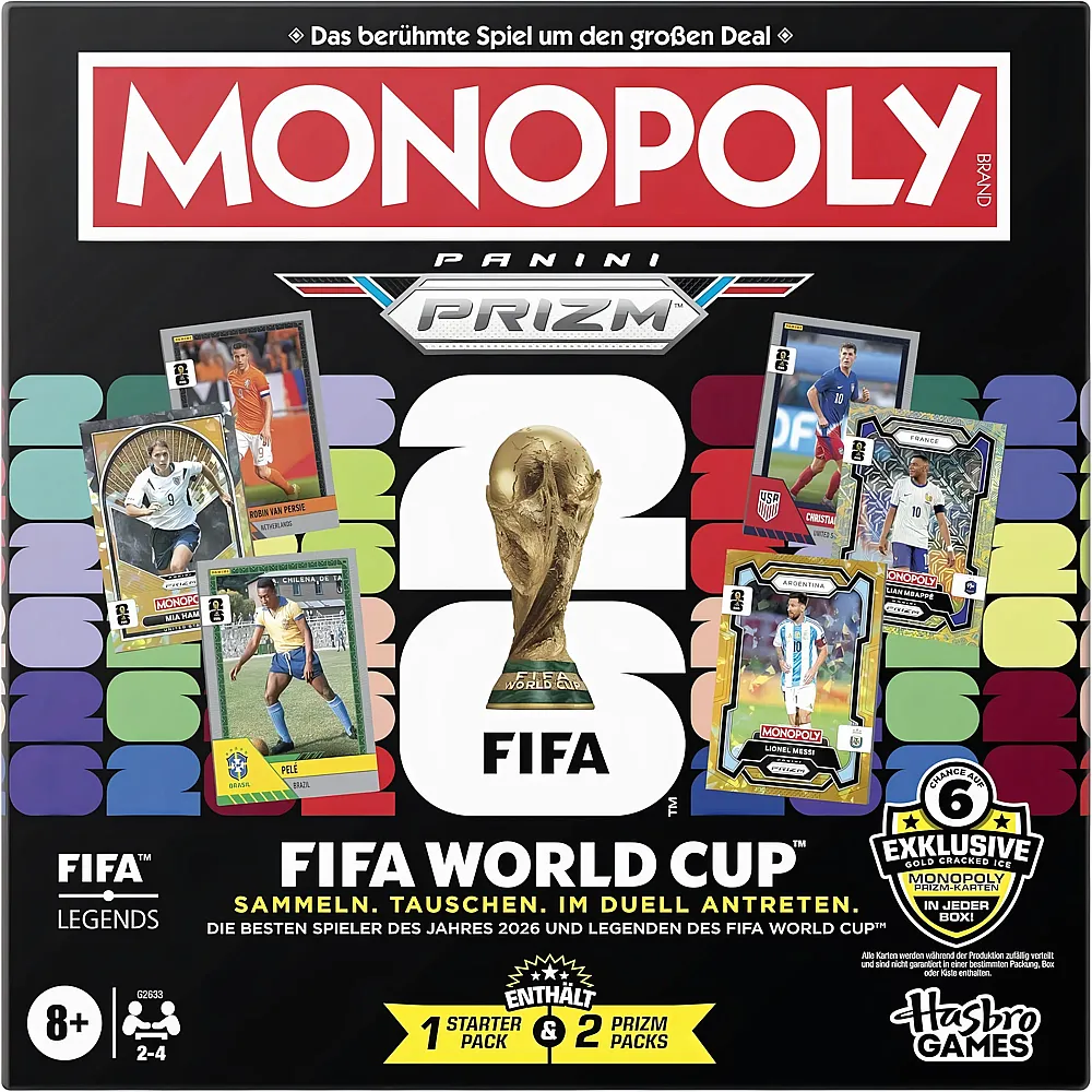 Hasbro Gaming Monopoly Panini Prizm: FIFA World Cup Spiel - Deutsch