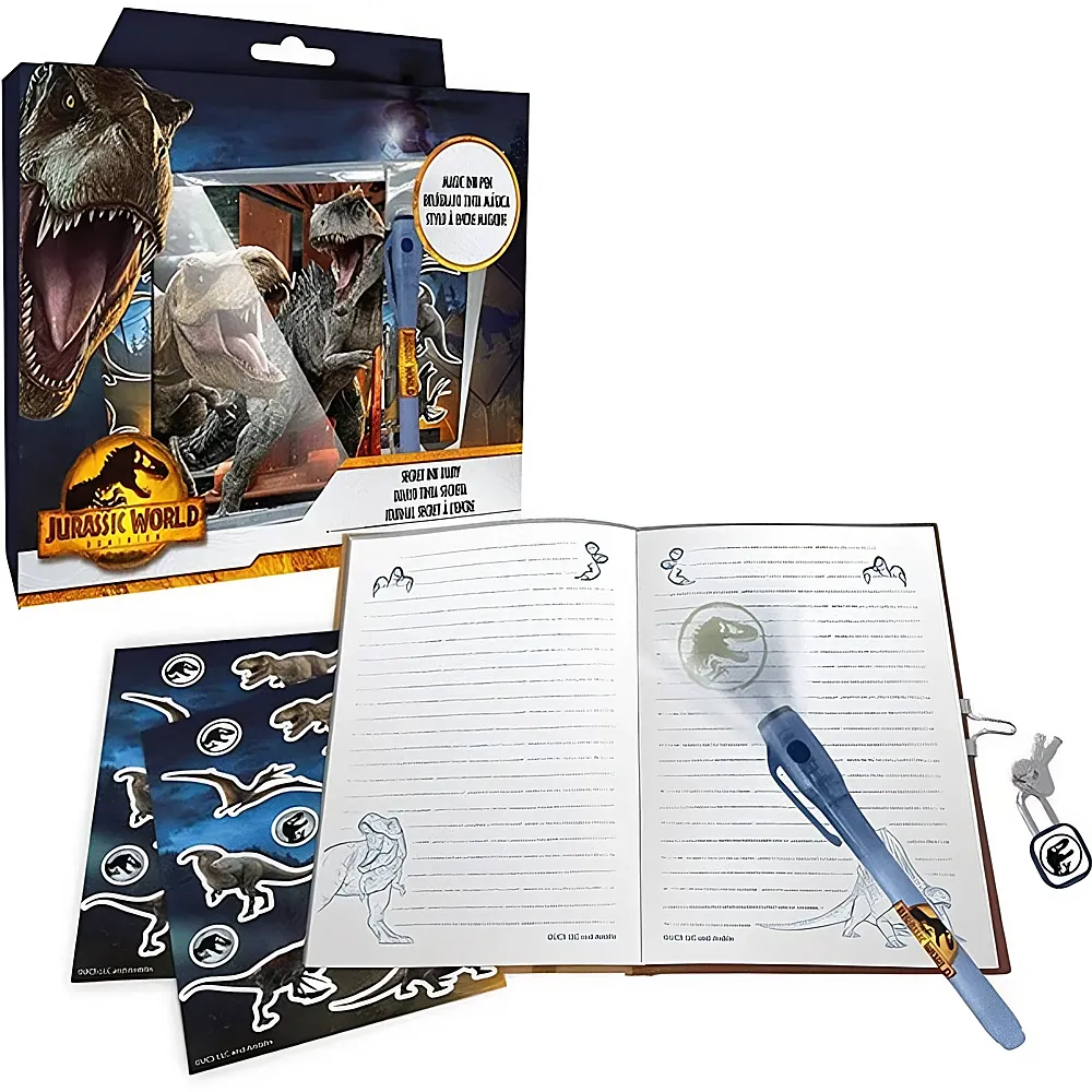 Kids Licensing Jurassic World Tagebuch mit magischem Stift | Schule & Kindergarten