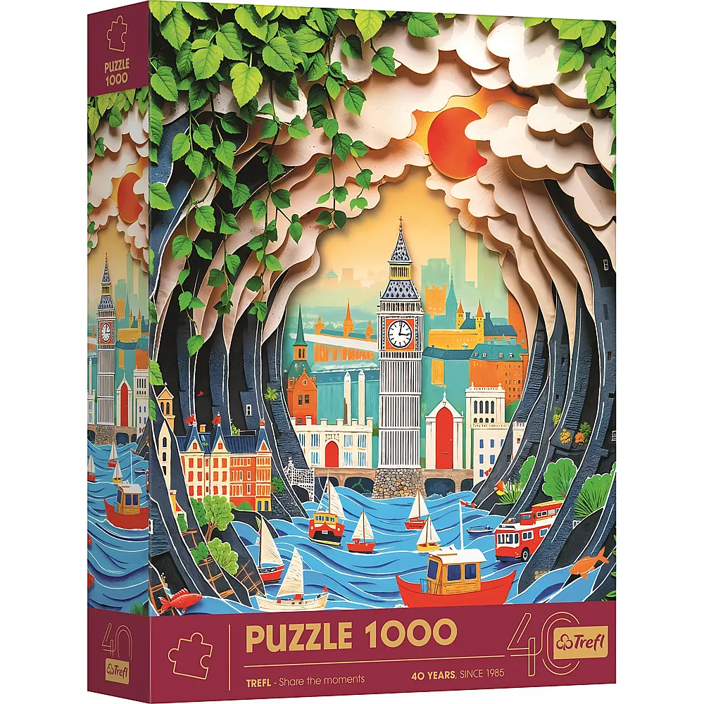 Puzzle 40 Jahre Trefl London 1000Teile