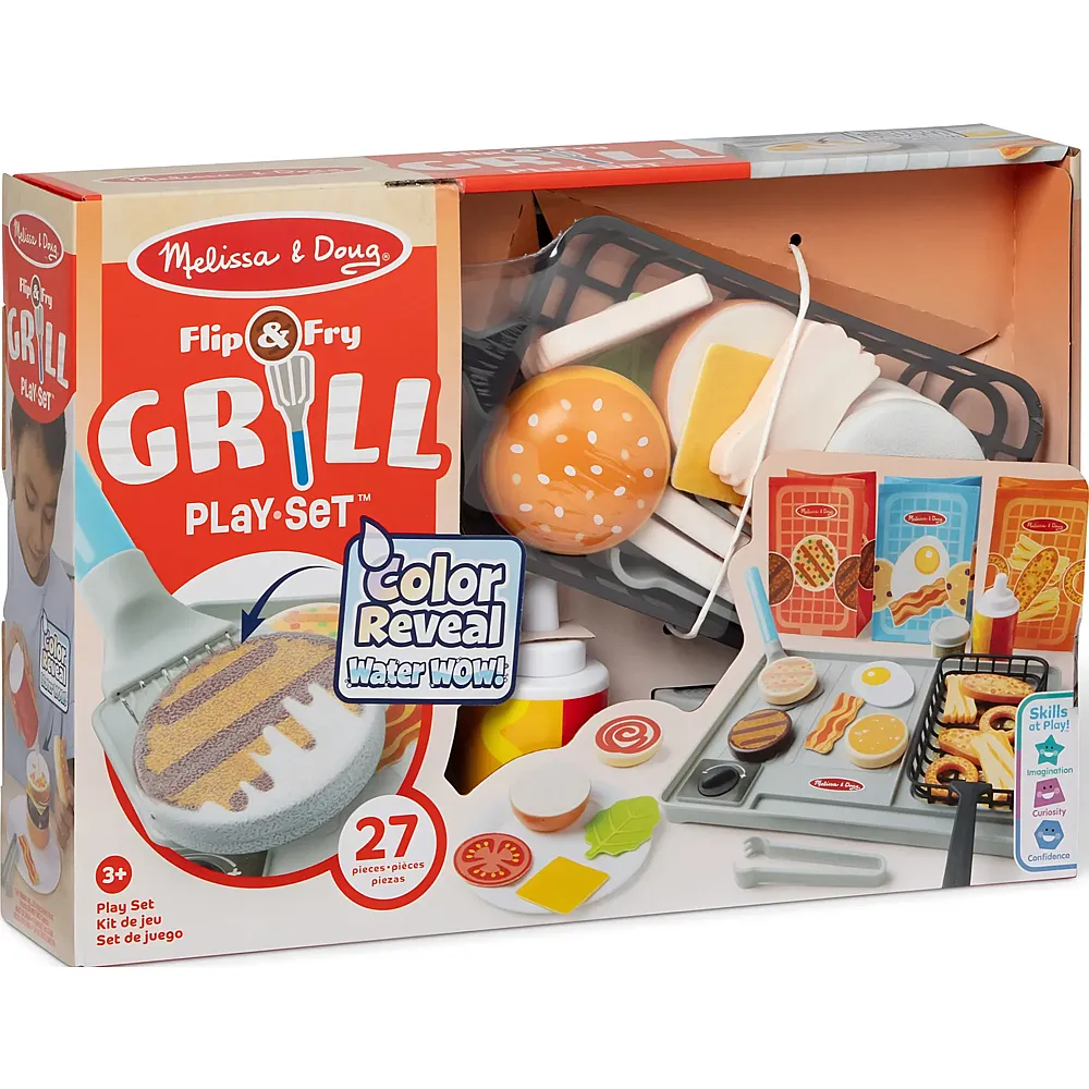 Melissa & Doug Water Wow Grill-Spielset 19Teile