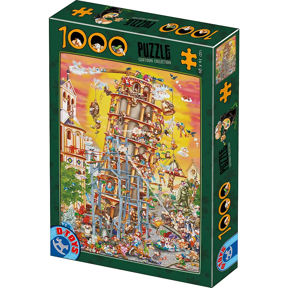 DToys Puzzle Cartoon Collection: Der schiefe Turm von Pisa, Italien 1000Teile