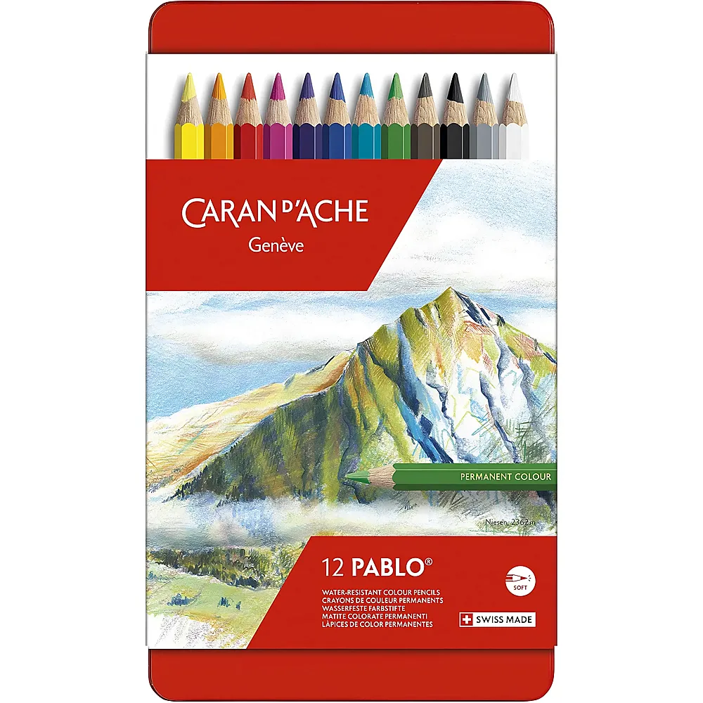 Caran d'Ache Farbstifte Pablo - 12 Teile