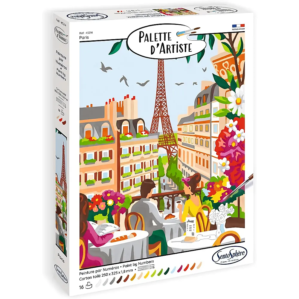 Sentosphere Palette d'Artiste Malen nach Zahlen Paris