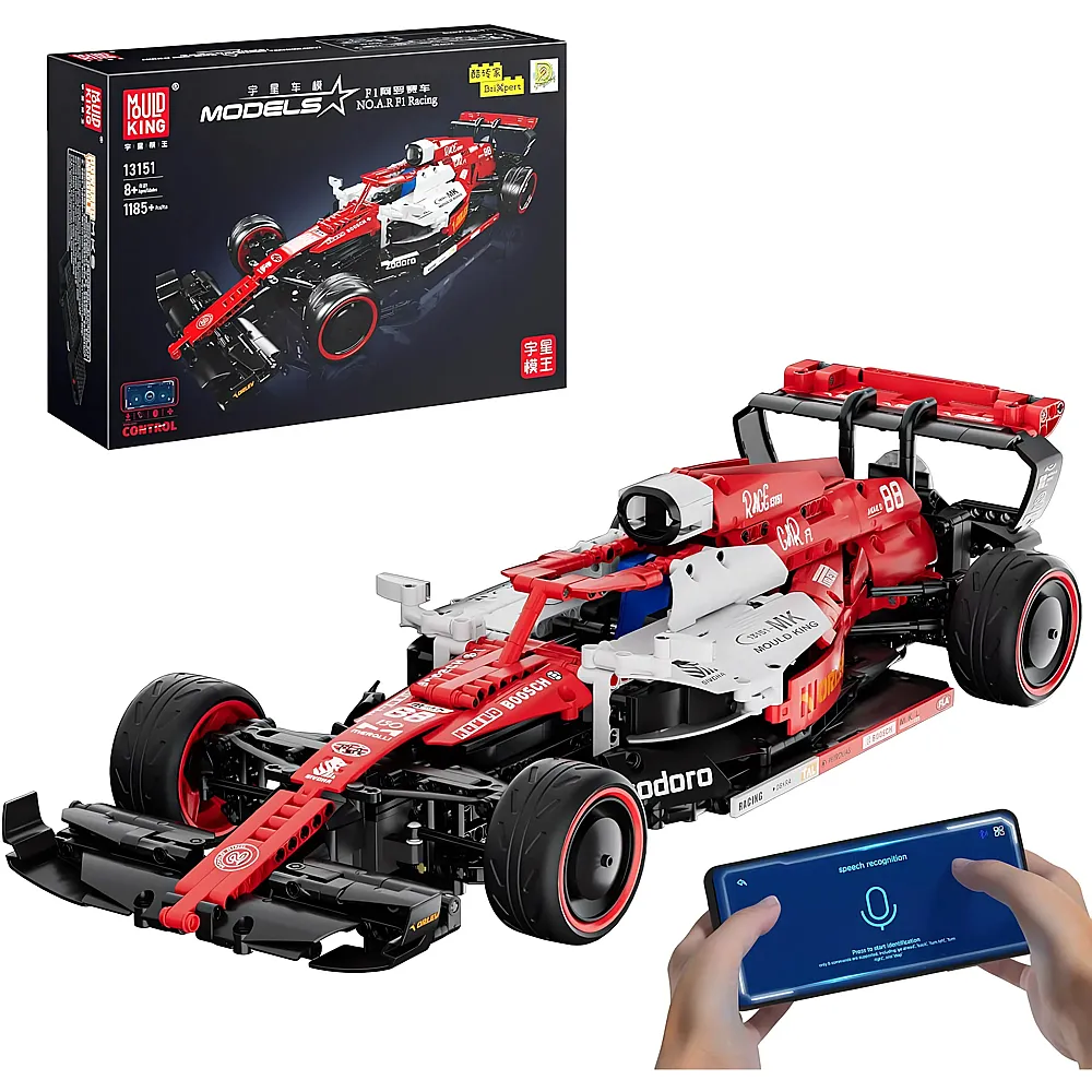 meinspielzeug - Mould King Models Ferngesteuertes Formel 1 Auto 13151 | Klemmbausteine Fahrzeuge