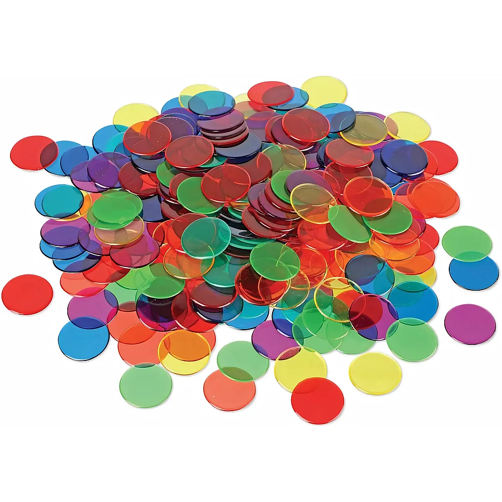 Learning Resources Transparente Spielscheiben 6 Farben, Mathe�bungen, Fr�he Mathematik F�higkeiten, Unterrichtsmaterial f�r Kinder ab 5