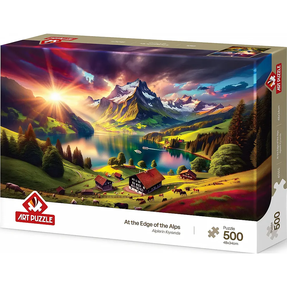 Art Puzzle Am Rande der Alpen - 500 Teile