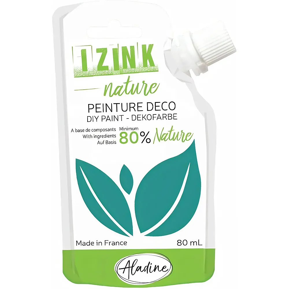 meinspielzeug - Aladine Izink Izink Deko Naturmalfarbe T�rkis 80ml | Farbe & Kreide