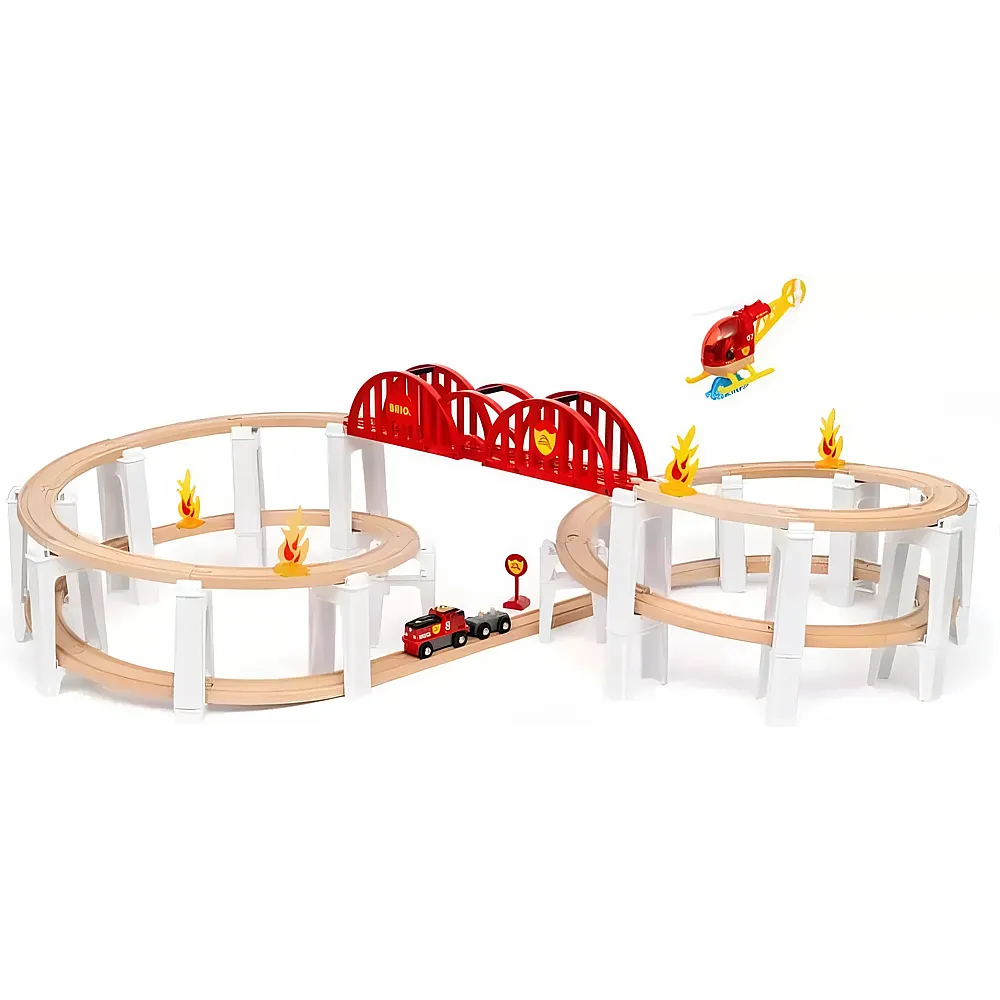 Brio Grosses Feuerwehr Spiralenset