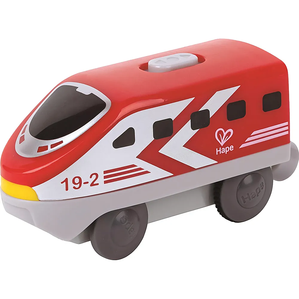 Hape Eisenbahn Batteriebetriebene Intercity-Lok Rot | Zge & Fahrzeuge