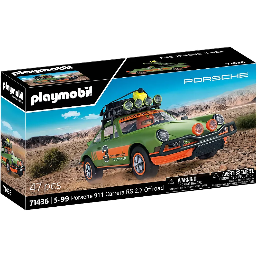 PLAYMOBIL Licensed Cars Porsche 911 Carrera RS 2.7 Offroad 71436