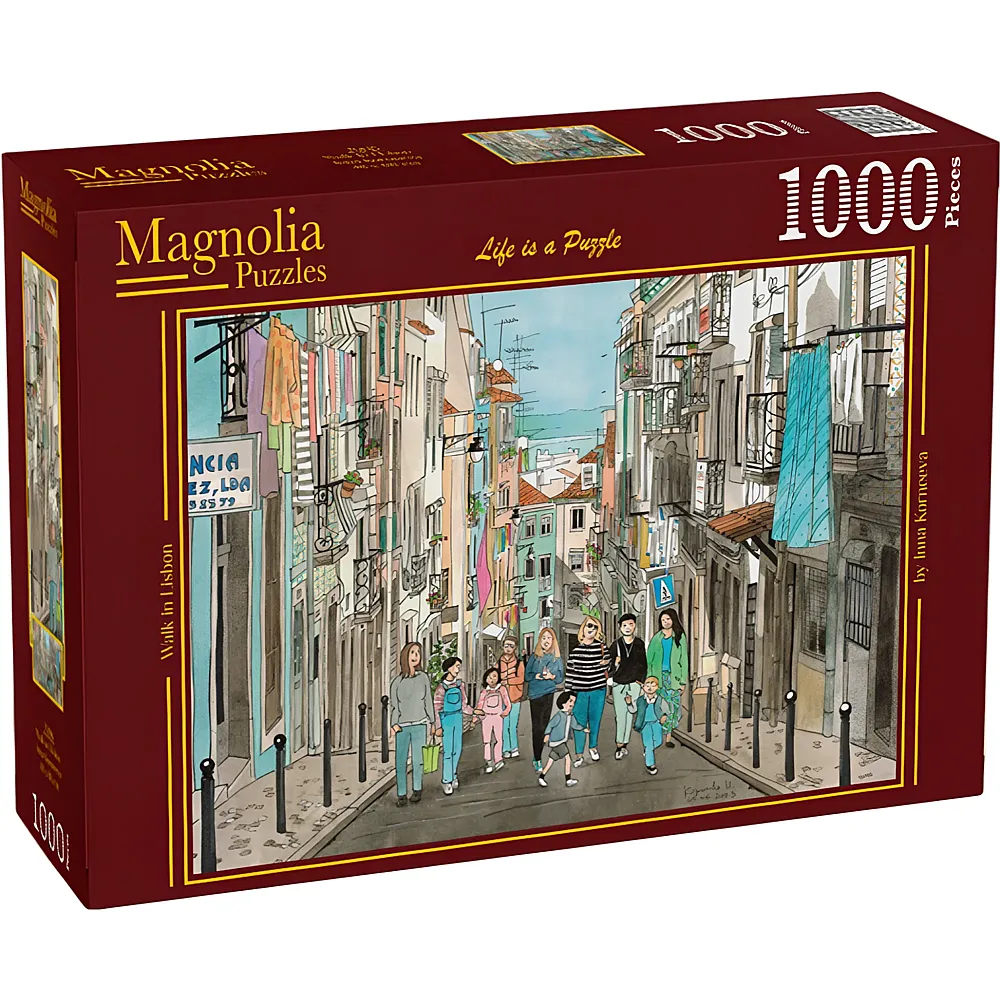 Magnolia Puzzle Spaziergang in Lissabon 1000Teile