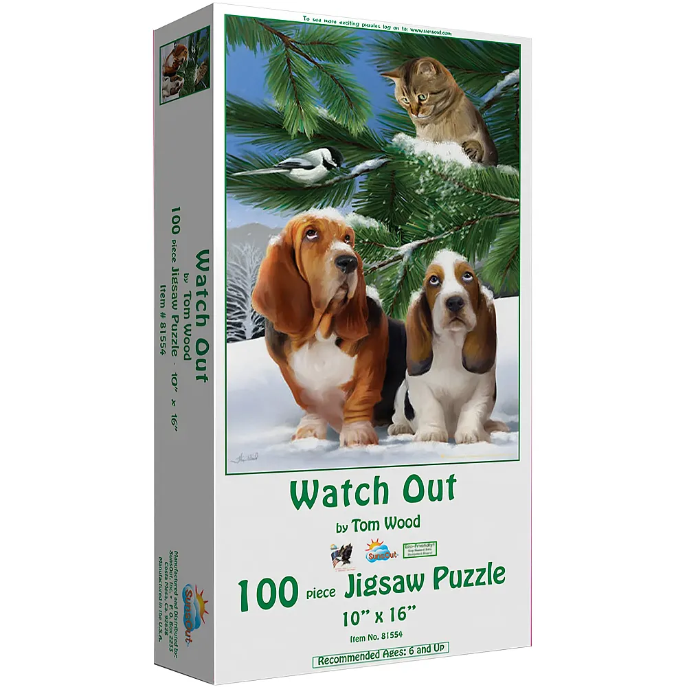 SunsOut Puzzle Tom Wood Watch Out - 100 Teile