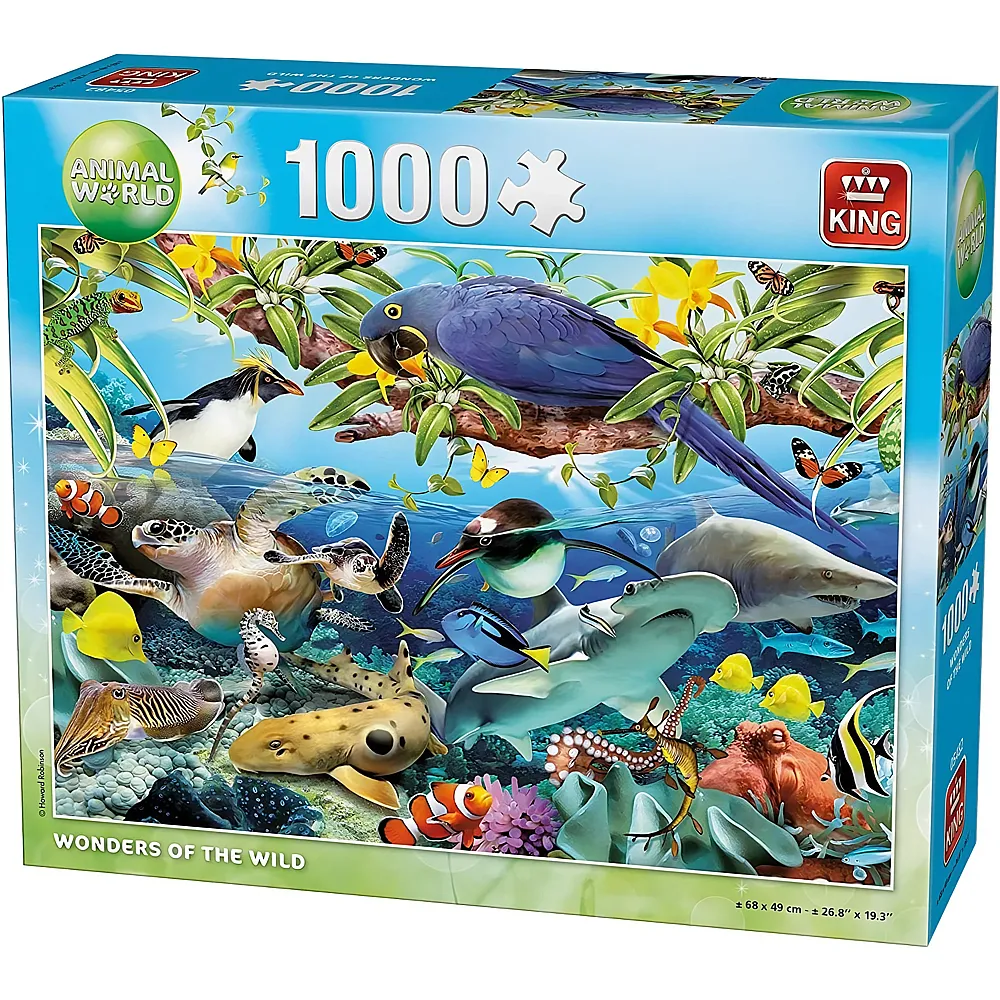 King Puzzle Wunder der Tierwelt - 1000 Teile