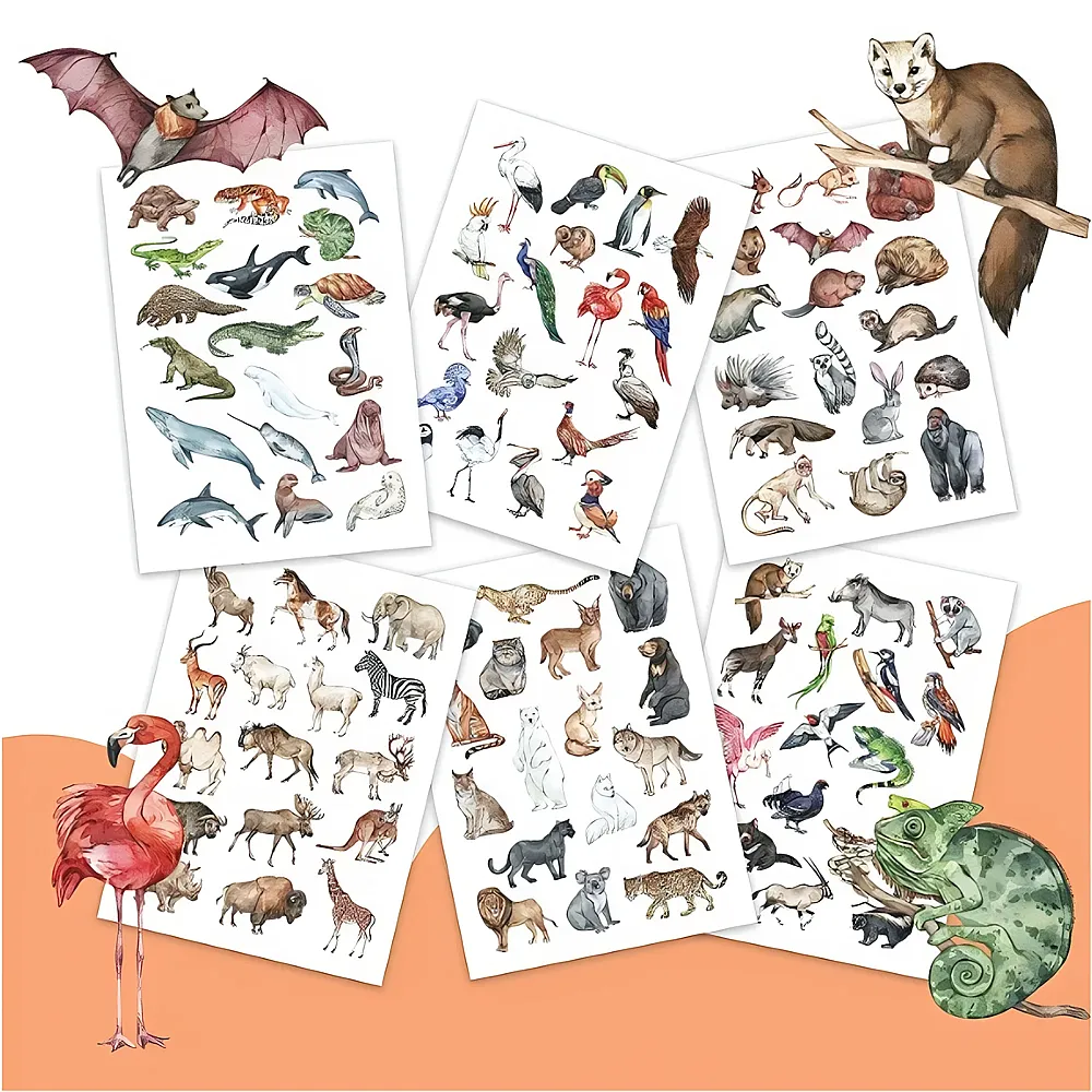 Papierdrachen Kindertattoos Tiere der Welt