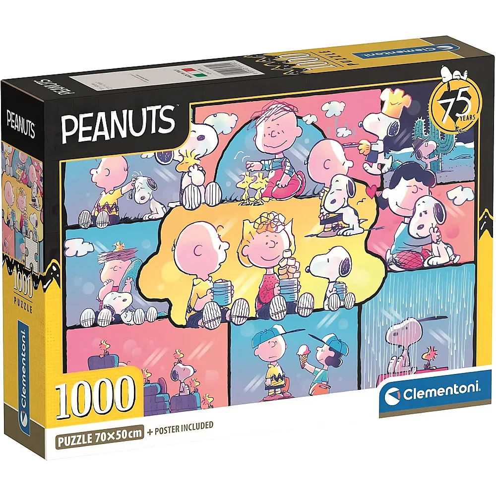meinspielzeug - Clementoni Puzzle Peanuts - 1000 Teile | Puzzle 1000 Teile