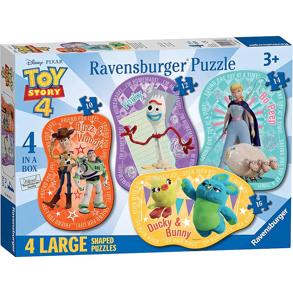 Ravensburger Puzzle 4in1 Shaped Toy Story - 10 Teile