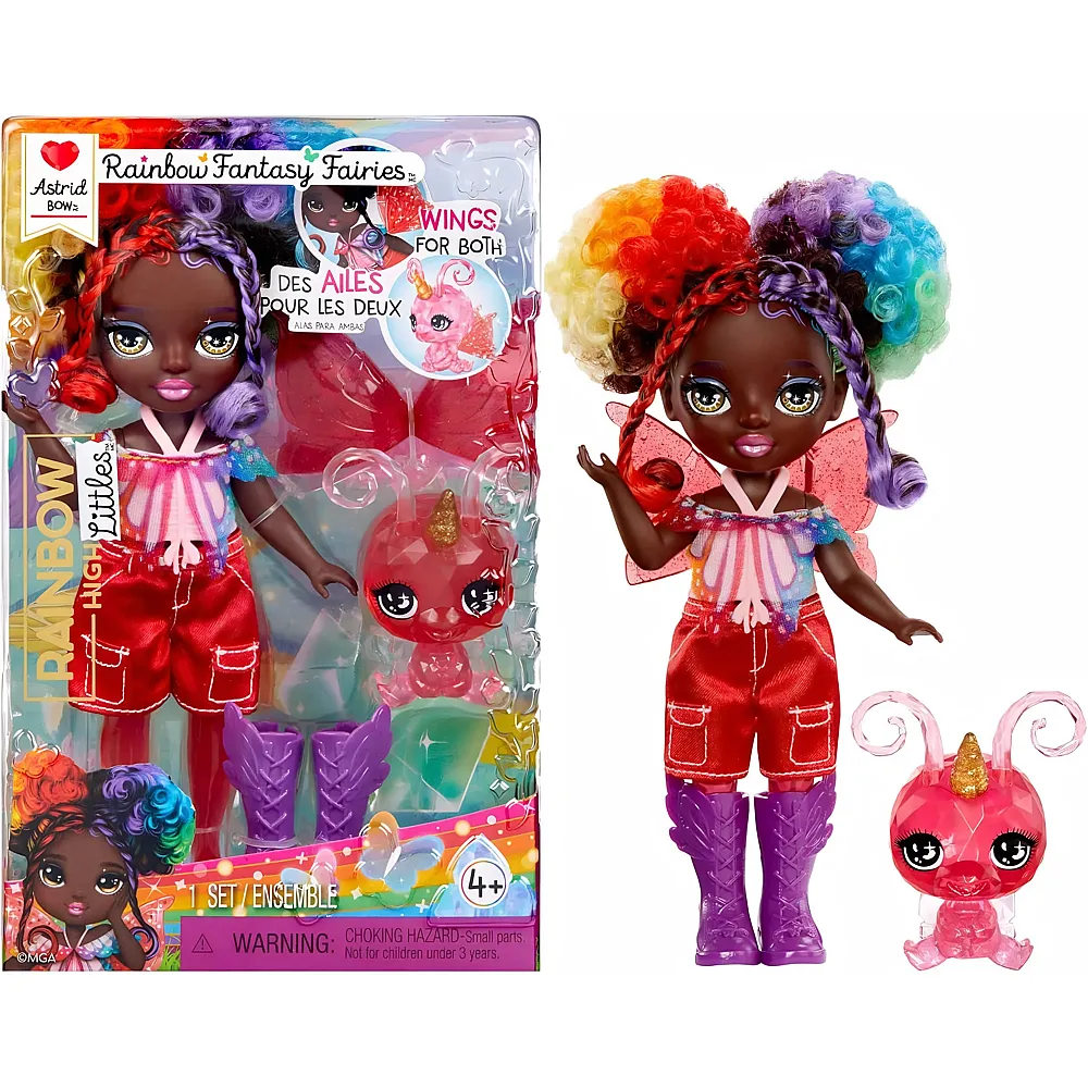 meinspielzeug - MGA Rainbow High Littles Rainbow Fantasy Fairies & Pet - Astrid | Modepuppen