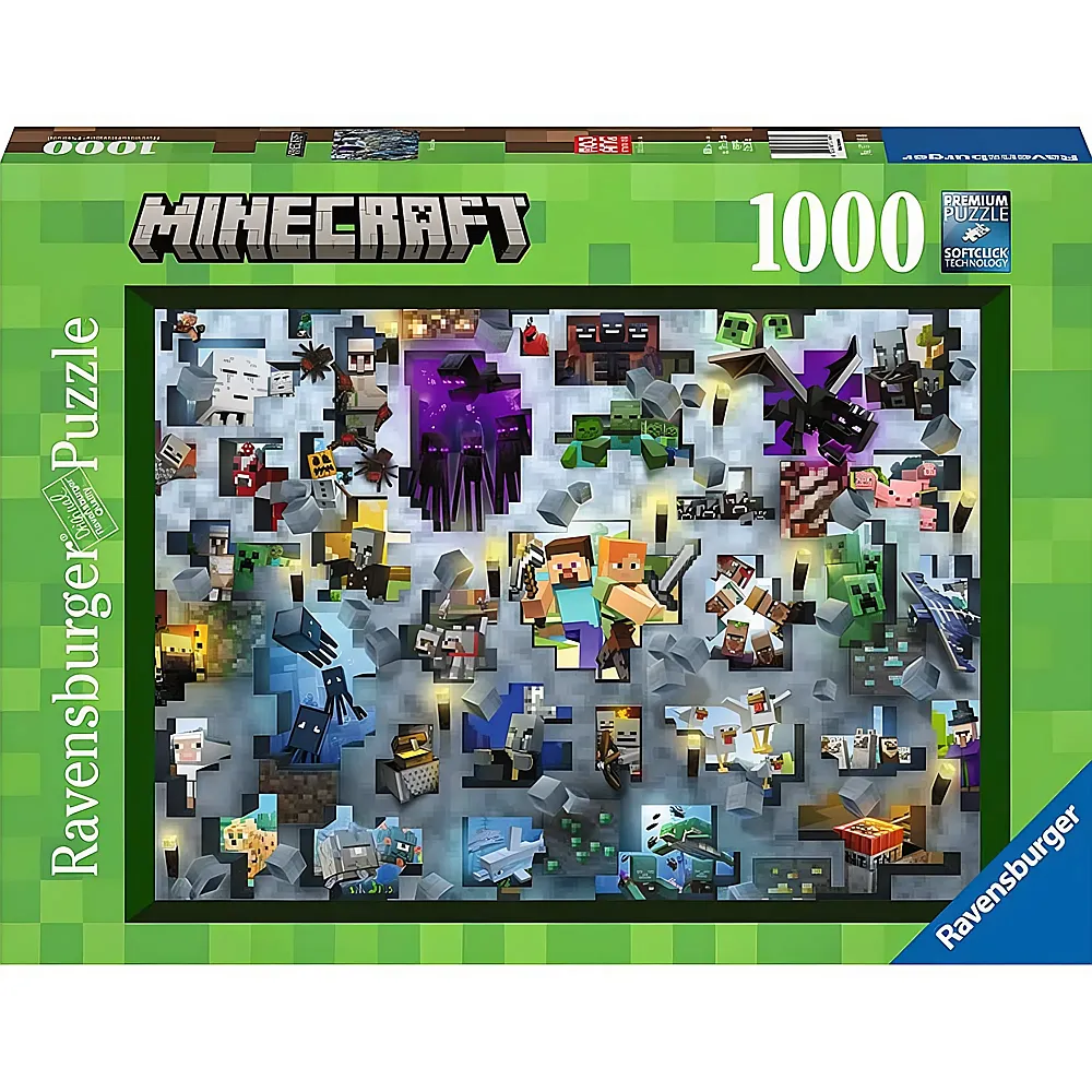 Ravensburger Puzzle Minecraft Mobs 1000Teile