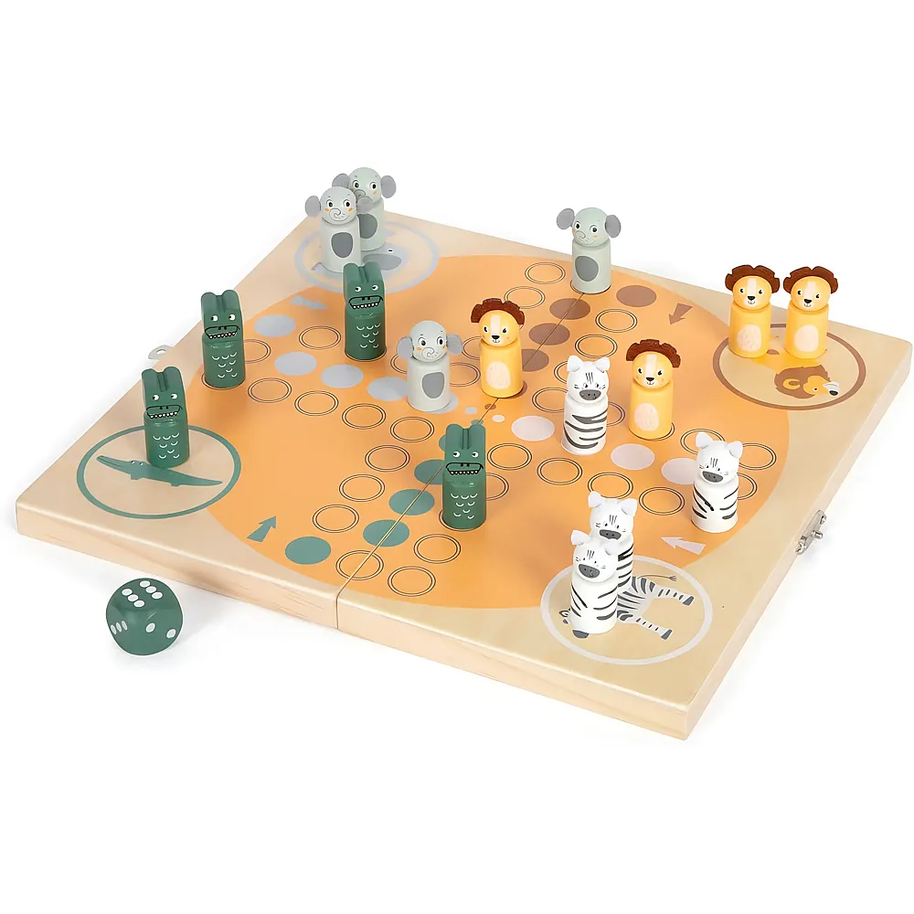 small foot Safari Ludo f�r 4 Spieler