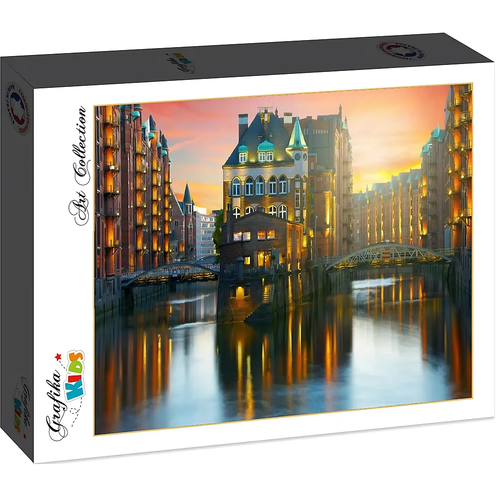 Grafika Puzzle Art Collection Deutschland Edition Grafika Kids Hamburg, Alte Speicherstadt - 12 Teile