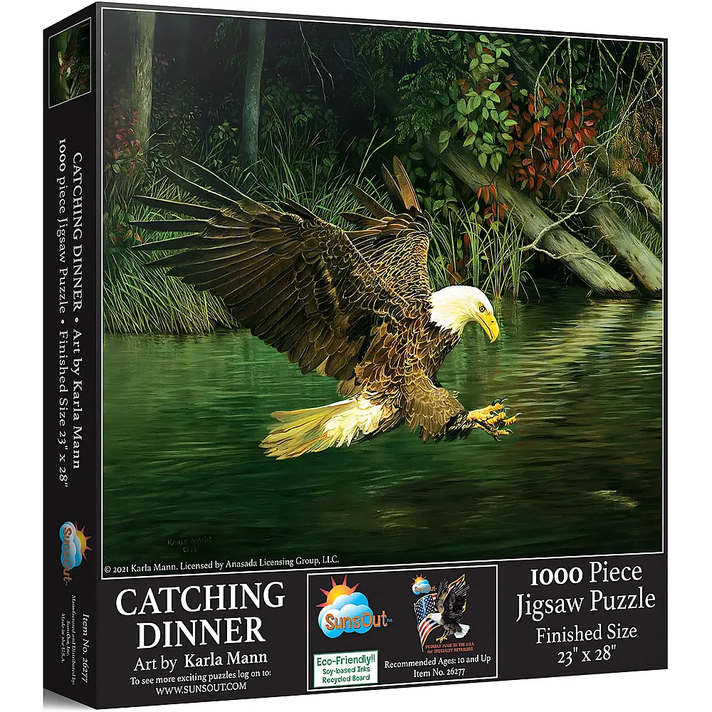 SunsOut Puzzle Karla Mann Catching Dinner - 1000 Teile