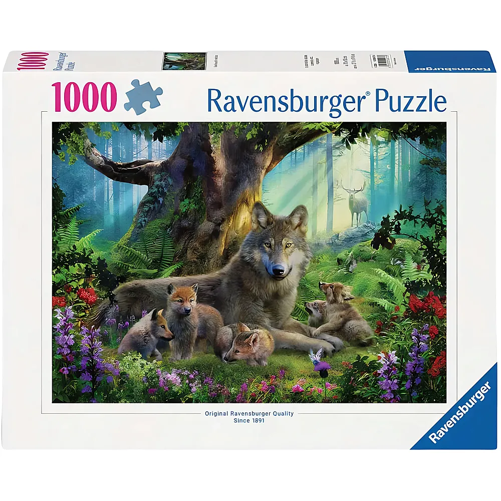 Ravensburger Puzzle W�lfe im Wald - 1000 Teile