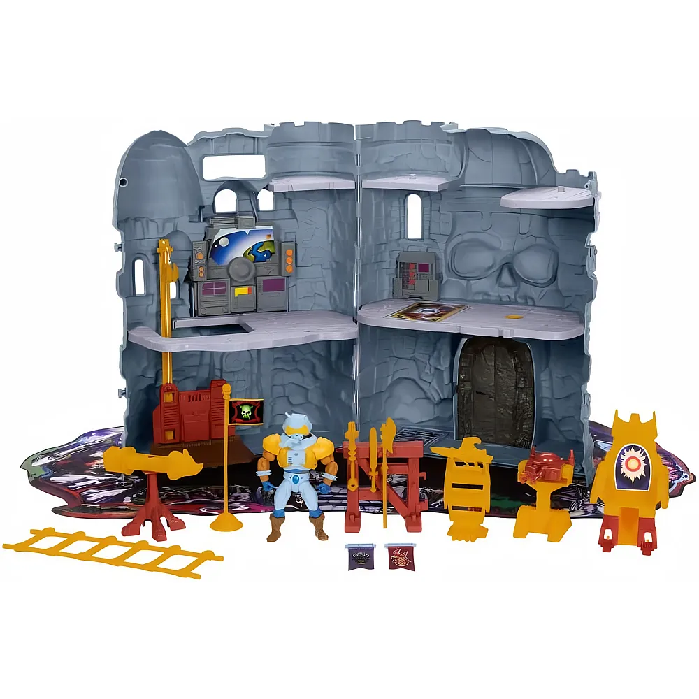 Mattel Masters of the Universe Vintage-Schloss Grayskull mit Spielmatte und Raumfahrerfigur