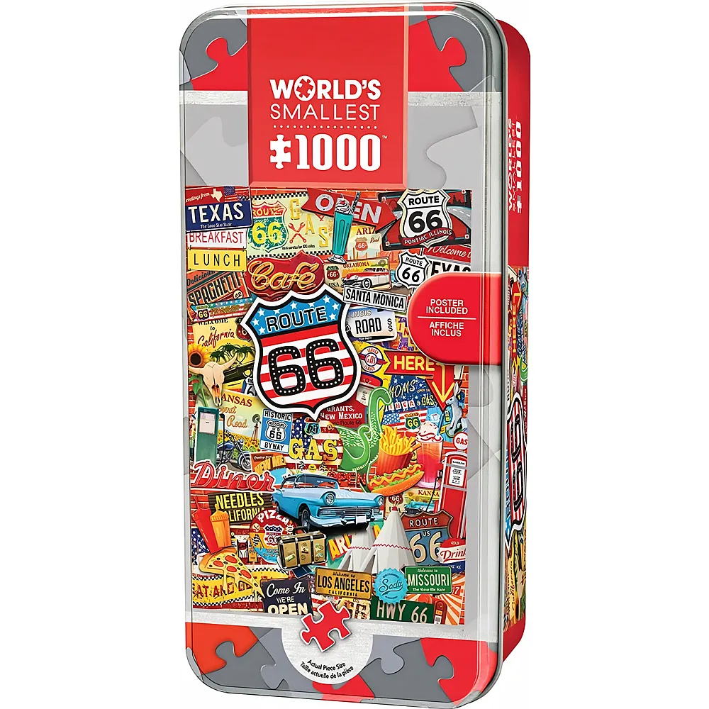 Master Pieces World's Smallest Route 66 - Puzzle in der Dose - 1000 Teile
