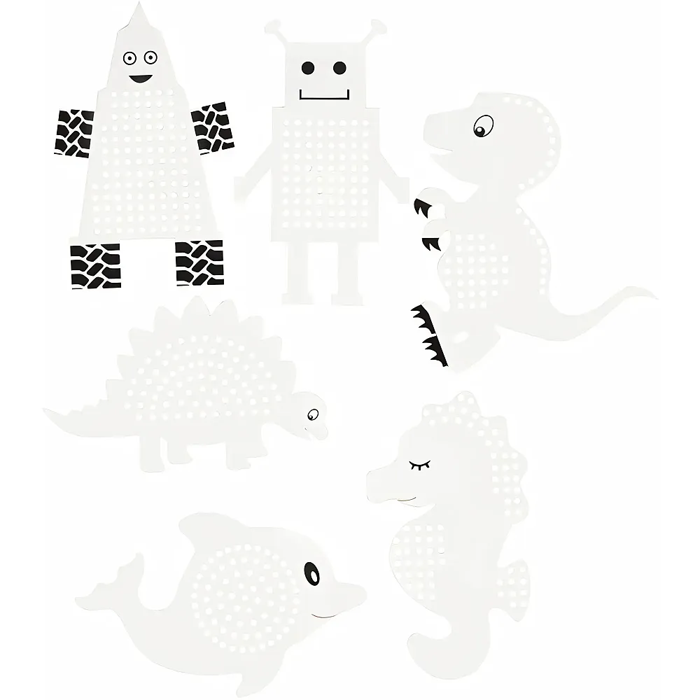 Creativ Company Stickfiguren Tiere und Roboter, 18dlg.