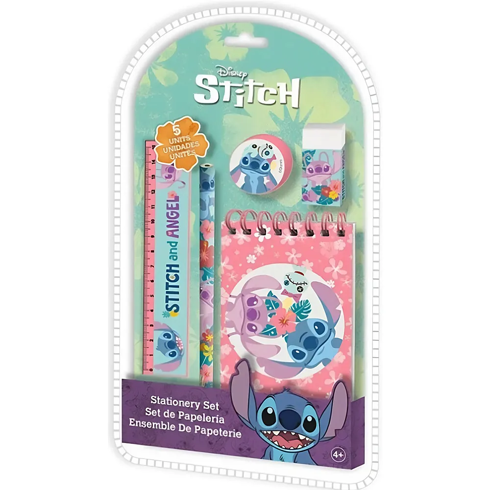 meinspielzeug - Kids Licensing Lilo & Stitch Schreibset 5Teile | Schule & Kindergarten
