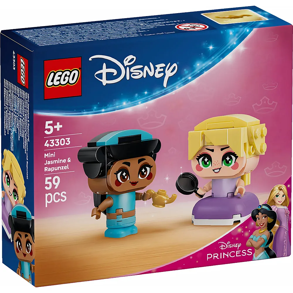 LEGO Disney Princess Die Mini-Prinzessinnen Jasmin und Rapunzel 43303