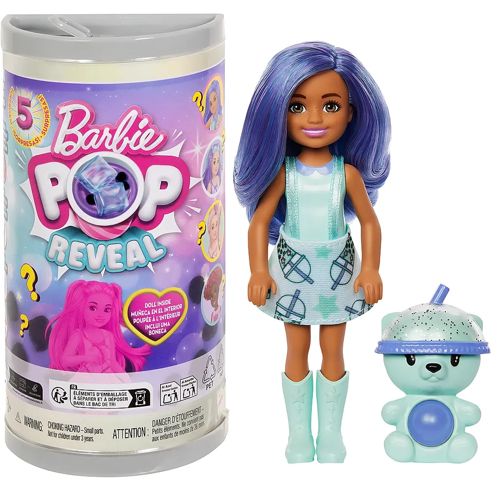 Barbie Pop Reveal Chelsea Bubble Tea Puppe Tier