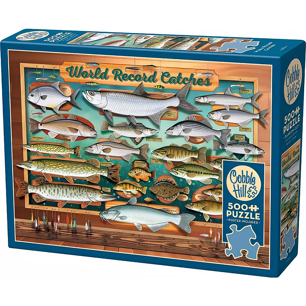 Cobble Hill Puzzle 500 Teile XXL Teile - World Record Catches