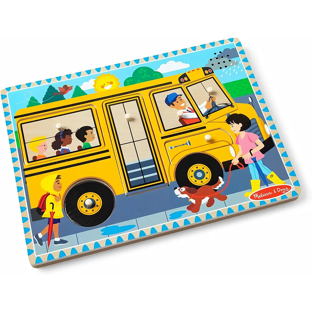 Melissa & Doug Soundpuzzle - Die R�der vom Bus - 6 Teile