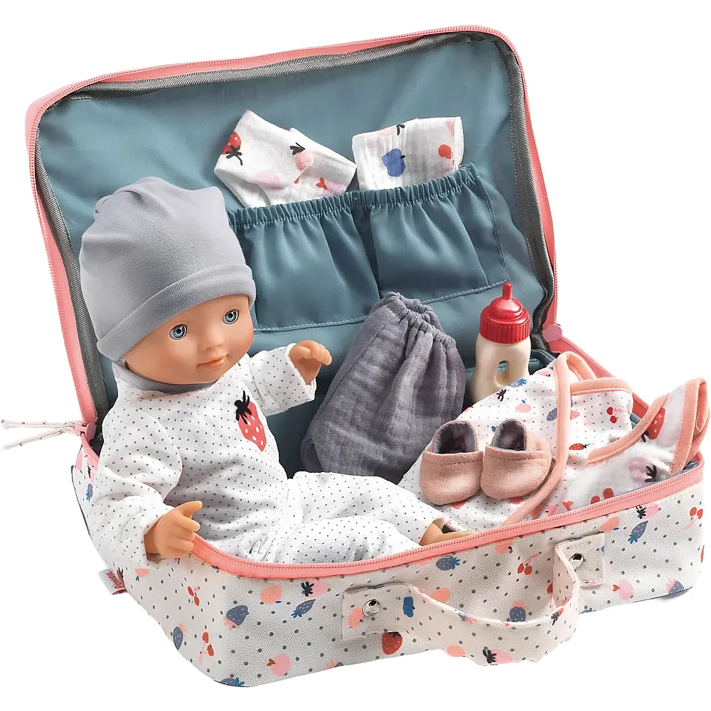 Djeco Spielkoffer mit Puppe & Zubeh�r Vanille