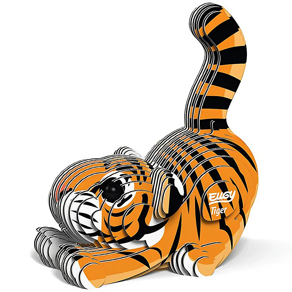 Eugy 3D Karton Figuren Tiger