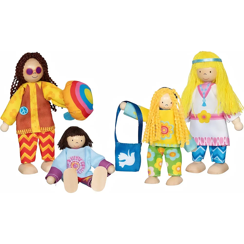 Goki Biegepuppen Familie Love & Harmony - 4 Teile